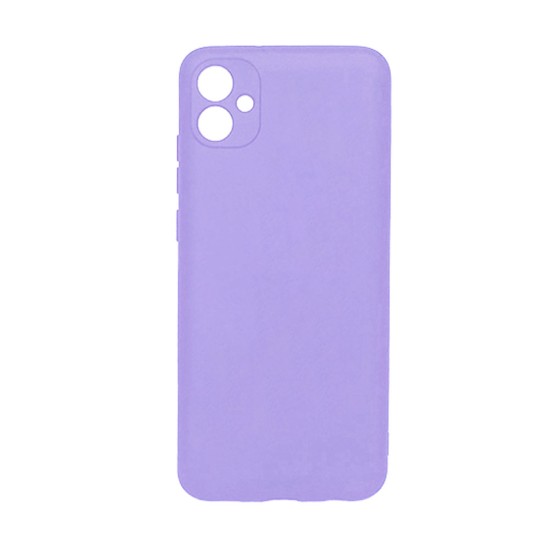 Silicone Case with Camera Shield for Samsung Galaxy A04e Purple